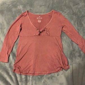 American Eagle Tie Shirt